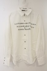 画像1: an another angelus / メッセージプリントシャツ F シロ O-26-06-09-1030-CA-BL-OW-OS (1)