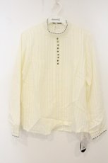 画像1: an another angelus / 配色リボンレーススタンドカラーブラウス F オフホワイト O-26-06-09-1031-CA-BL-OW-OS (1)