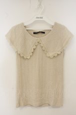 画像1: an another angelus / ビッグカラーケーブルカットトップス F クリーム O-26-06-09-1033-CA-TO-OW-OS (1)