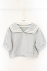 画像1: F i.n.t / レースラインセーラーカットトップス F ライトブルー O-26-06-09-1004-CA-TO-OW-OS (1)