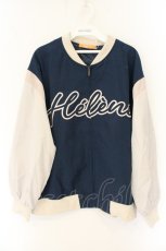 画像1: Fi.n.t / フロントロゴ刺繍スタジャン F ネイビー O-26-06-09-1005-CA-JA-OW-OS (1)