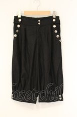 画像1: BPN / シフォンリボン付きハーフパンツ M ブラック O-26-06-09-053-GO-PA-IG-OS (1)