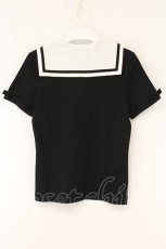 画像4: Jane Marple / セーラーカラーのTシャツ M クロ×シロ O-26-06-09-055-JM-TS-IG-OS (4)