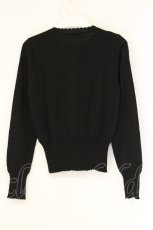 画像3: Emily Temple cute / エッフェル塔刺繍カーデイガン  クロ O-26-06-09-056-ET-TO-IG-OS (3)