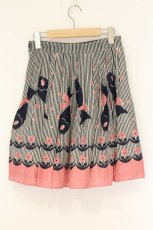 画像4: Jane Marple / Cartes A Filsのミニスカート M グレー×ピンク O-26-06-09-071-JM-SK-IG-OS (4)