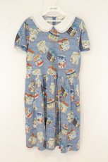 画像1: Jane Marple / アニバーサリーHAT BOXミニワンピース M サックス O-26-06-09-073-JM-OP-IG-OS (1)