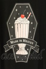 画像2: LISTEN FLAVOR / 天国のミルクシェイク シースルー袖ボーダーカットソー  ブラック O-26-06-09-085-PU-TO-IG-OS (2)