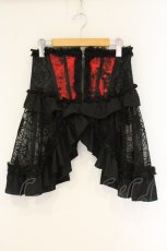 画像1: Qutie Frash / 蜘蛛メッシュラップコルセット  レッド O-26-06-09-095-QU-TO-OW-OS (1)