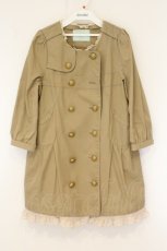 画像1: Franche Lippee / ノーカラートレンチコート  ベージュ O-26-06-09-100-LO-JA-IG-OS (1)