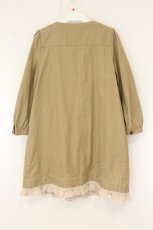 画像3: Franche Lippee / ノーカラートレンチコート  ベージュ O-26-06-09-100-LO-JA-IG-OS (3)