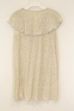 画像3: Franche Lippee / うじゃうじゃねこ柄裾スカラップワンピース  ラベンダー×アイボリー O-26-06-09-106-LO-OP-IG-OS (3)