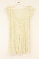 画像1: Franche Lippee / ねこフラワータンクトップ  アイボリー O-26-06-09-107-LO-TO-IG-OS (1)