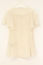 画像3: Franche Lippee / 魚とねこ半袖ブラウス M ミルク O-26-06-09-108-LO-BL-IG-OS (3)