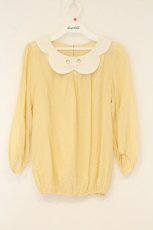 画像1: Franche Lippee / ねこカラープルブラウス  イエロー O-26-06-09-114-LO-BL-IG-OS (1)