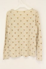 画像3: Franche Lippee / バンビ柄Tシャツ  ベージュ O-26-06-09-117-LO-TS-IG-OS (3)