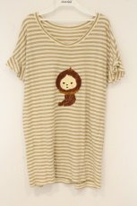 画像1: Franche Lippee / くりぼーボーダーチュニック M ベージュ O-26-06-09-123-LO-TO-IG-OS (1)