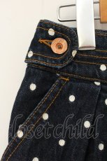 画像2: Franche Lippee / ドット刺繍デニムスカート M インディゴ O-26-06-09-125-LO-SK-IG-OS (2)