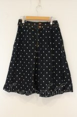 画像3: Franche Lippee / ドット刺繍デニムスカート M インディゴ O-26-06-09-125-LO-SK-IG-OS (3)