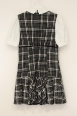 画像4: evelyn / バストリボンチェックワンピース M クロ×シロ O-26-06-09-023-LO-OP-IG-OS (4)