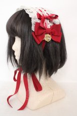 画像1: BABY,THE STARS SHINE BRIGHT / プリンセスドロップヘッドドレス  えんじ O-26-06-10-025-BA-AC-OW-ZT0614T (1)