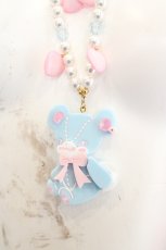 画像1: Angelic Pretty / Cuteはにかみベアーネックレス  サックス O-26-06-10-029-AP-AC-IG-OS (1)