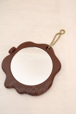画像2: Q-pot. / FUDGE”101号記念特別付録 ミラー  ブラウン O-26-06-10-031-QP-ZA-IG-ZT0614T (2)