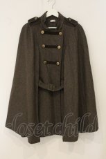 画像1: axes femme / ナポレオンマント風コート M ブラウン O-26-06-11-001-AX-CO-OW-OS (1)