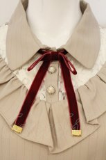 画像2: Secret Honey / レース切り替えストライプセットアップ 2 ベージュ O-26-06-11-032-CA-OP-OW-OS (2)