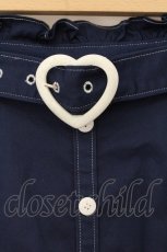 画像2: Secret Honey / ハートバックルボタン配色スカート 2 ネイビー O-26-06-11-036-CA-SK-OW-OS (2)