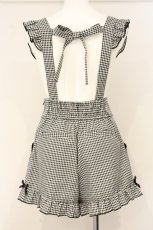 画像3: LIZ LISA / サスペンダー付きショートパンツ  クロ O-26-06-11-046-LO-PA-OW-OS (3)
