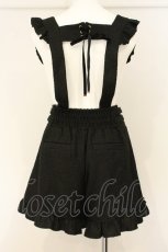 画像4: LIZ LISA / サスペンダー付フリルショートパンツ  クロ O-26-06-11-047-LO-PA-OW-OS (4)