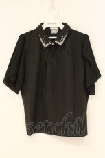 画像1: axes femme / ステラ刺繍ブラウス  クロ O-26-06-11-056-AX-BL-IG-OS (1)
