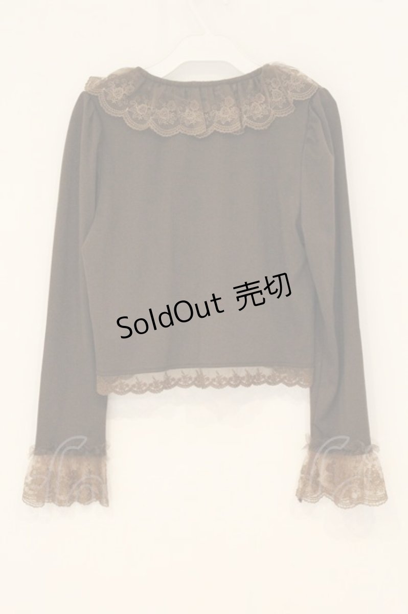 画像3: m petit by misako / AOK*フリルレースカーディガン S ブラウン O-26-06-11-059-LO-TO-IG-OS (3)