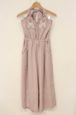 画像1: axes femme POETIQUE / 刺繍入りコンビネゾン M ピンク O-26-06-11-007-AX-OP-OW-OS (1)