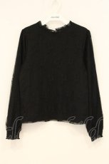 画像1: m petit by misako / 裏起毛レーストップス M クロ O-26-06-11-068-LO-TO-IG-OS (1)