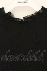 画像2: m petit by misako / 裏起毛レーストップス M クロ O-26-06-11-068-LO-TO-IG-OS (2)