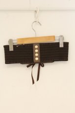 画像3: axes femme / 薔薇刺繍シャーリングベルト  ブラウン O-26-06-11-073-AX-ZA-IG-OS (3)