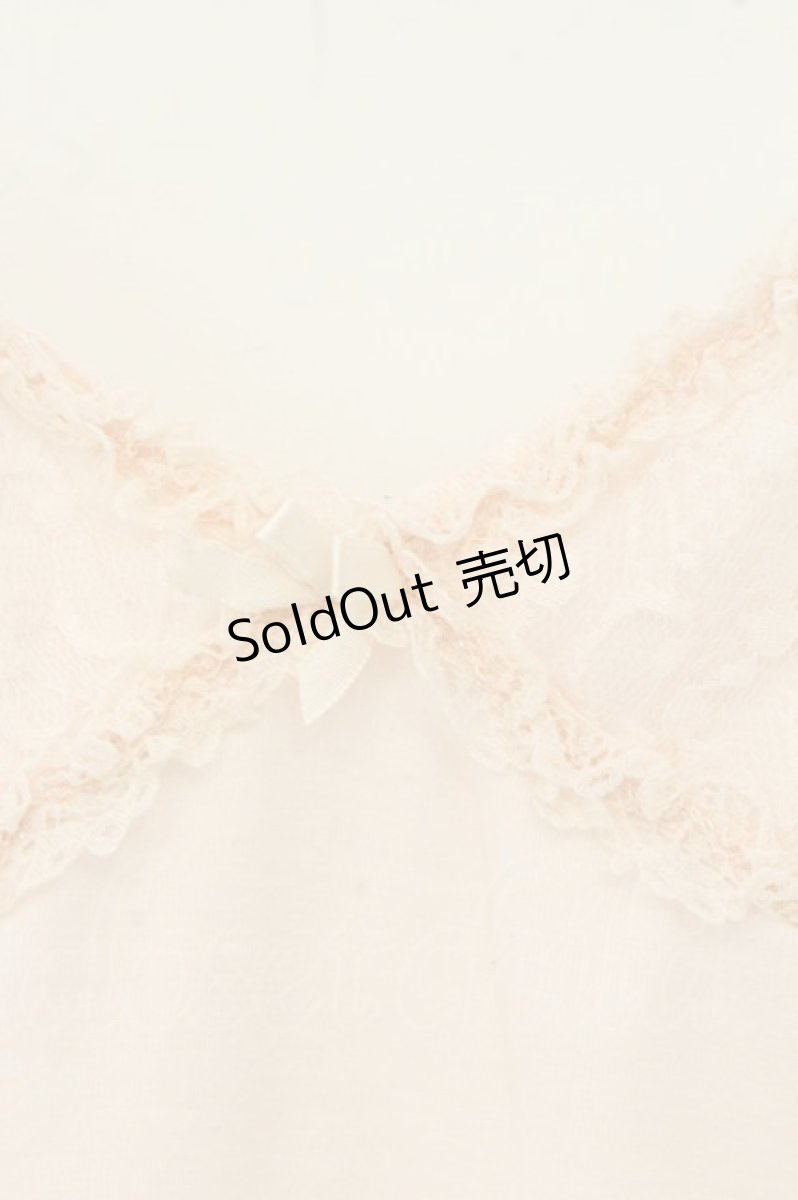 画像2: axes femme / レース切り替えキャミソール  ピンク O-26-06-11-082-AX-TO-OW-OS (2)