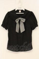 画像1: Secret Honey / チェリー刺繍セーラーブラウス 2 クロ O-26-06-11-026-CA-BL-OW-OS (1)