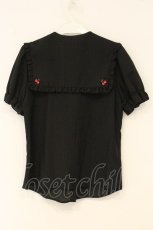 画像3: Secret Honey / チェリー刺繍セーラーブラウス 2 クロ O-26-06-11-026-CA-BL-OW-OS (3)