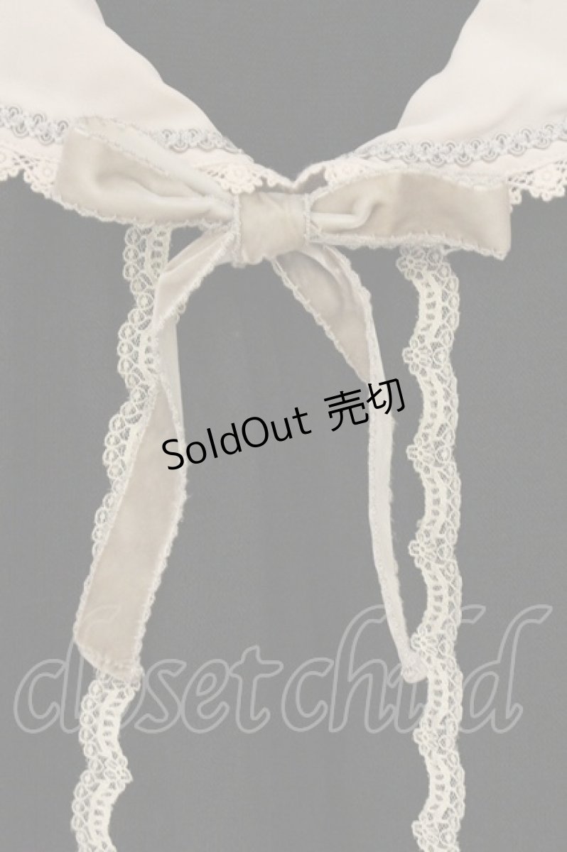 画像2: axes femme / セーラーカラー風配色ノースリトップス M クロ O-26-06-11-027-AX-TO-OW-OS (2)