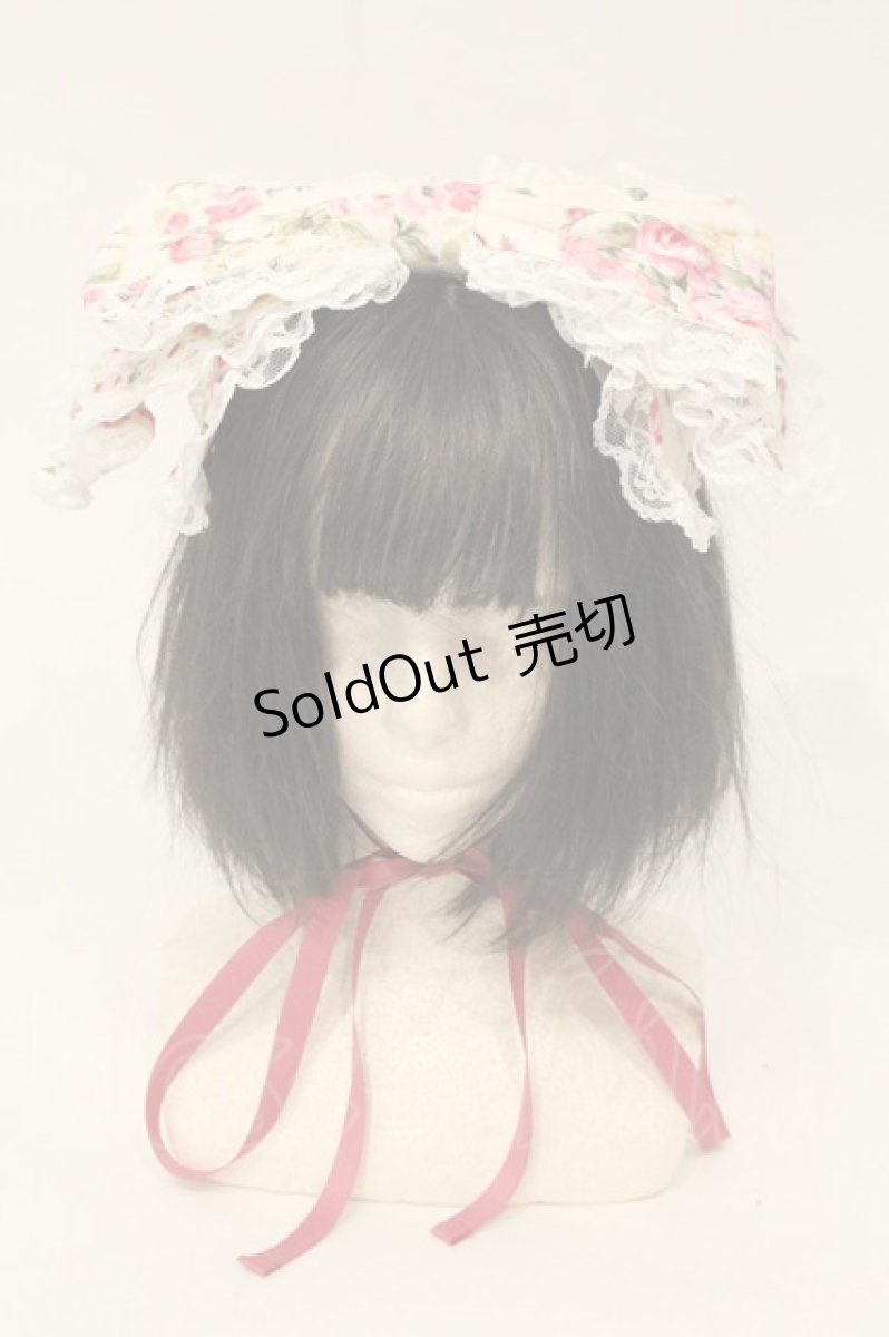 画像1: metamorphose / フローレンスリボンヘッドドレス  アイボリー O-26-06-13-001-ME-AC-OW-OS (1)