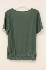 画像3: axes femme / 刺繍入りブロッキングPO M グリーン O-26-06-13-034-AX-TO-OW-OS (3)