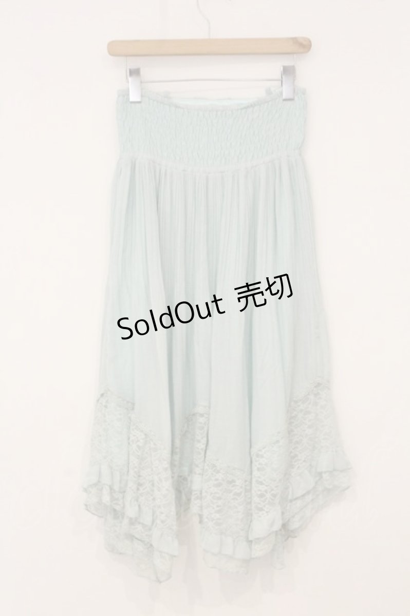 画像3: axes femme / 2wayイレヘムロングスカート M ミントブルー O-26-06-13-035-AX-SK-OW-OS (3)