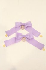 画像1: Angelic Pretty / Starry Moonリボンクリップ  ラベンダー O-26-06-13-005-AP-AC-IG-OS (1)