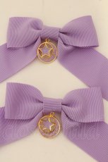 画像2: Angelic Pretty / Starry Moonリボンクリップ  ラベンダー O-26-06-13-005-AP-AC-IG-OS (2)