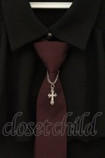 画像2: axes femme POETIQUE / ネクタイ付ラッフルフリルブラウス M クロ O-26-06-13-050-AX-BL-OW-OS (2)