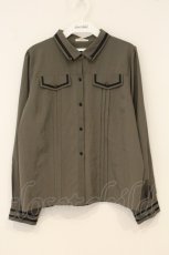 画像1: axes femme / ミリタリー風ブラウス  カーキグリーン O-26-06-13-051-AX-BL-OW-OS (1)