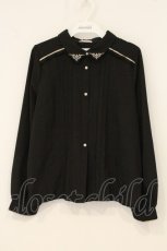 画像1: axes femme / リボンセットブラウス  クロ O-26-06-13-053-AX-BL-OW-OS (1)