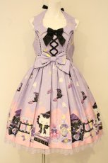 画像1: Angelic Pretty / Magical Milk Catsジャンパースカート  ラベンダー O-26-06-13-082-AP-OP-IG-OS (1)